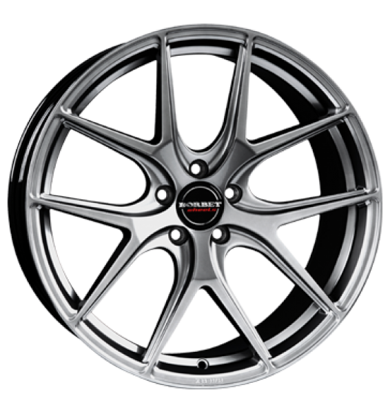 Borbet, Y, 8,5x20 ET25 5x112 66,6, hyper silver 20