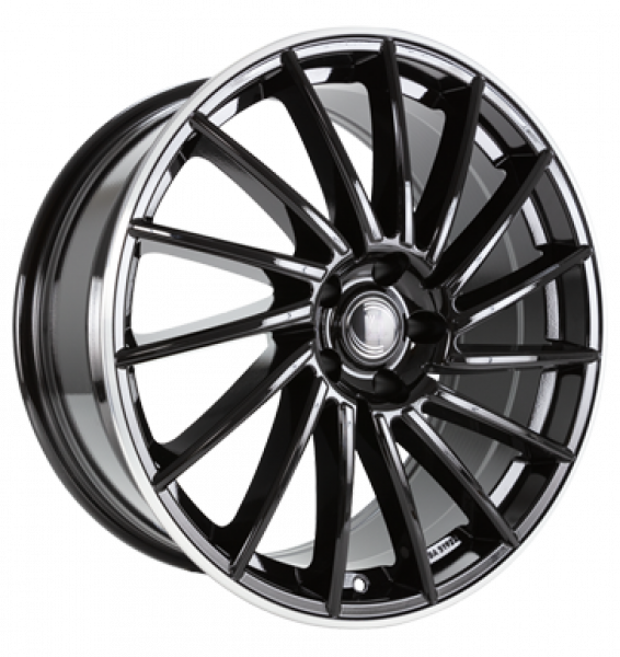 Diewe Wheels, Briosa, 8x18 ET43 5x114,3 67,1, NeroS machined lip