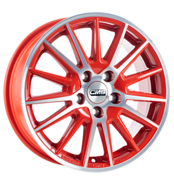 CMS, C23, 6x15 ET45 5x100 54,1, diamond red gloss