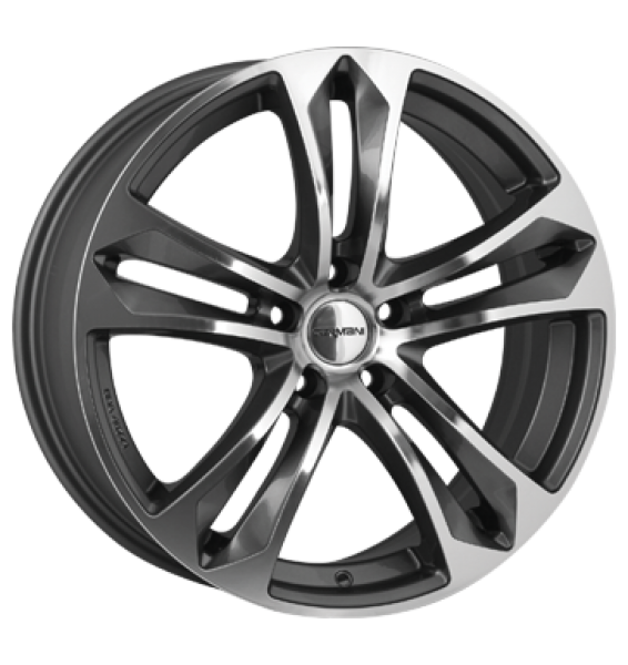 Carmani, 5 Arrow, 8,5x19 ET30 5x120 72,6, anthrazit polish