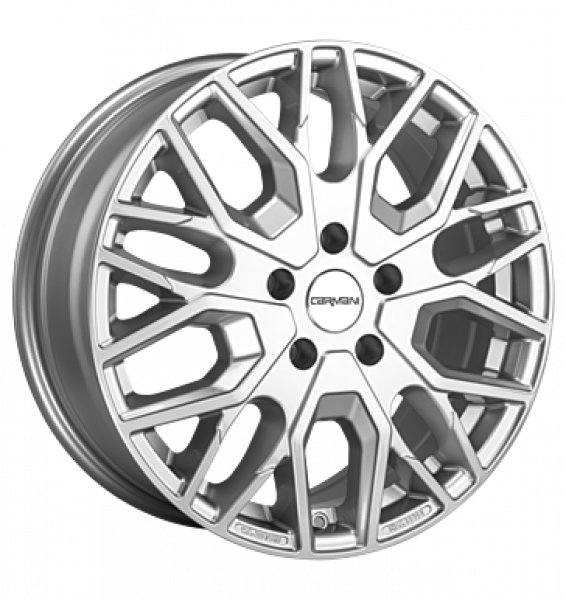 Carmani, 20 Ludwig HL, 7,5x18 ET40 5x112 66,6, white silver