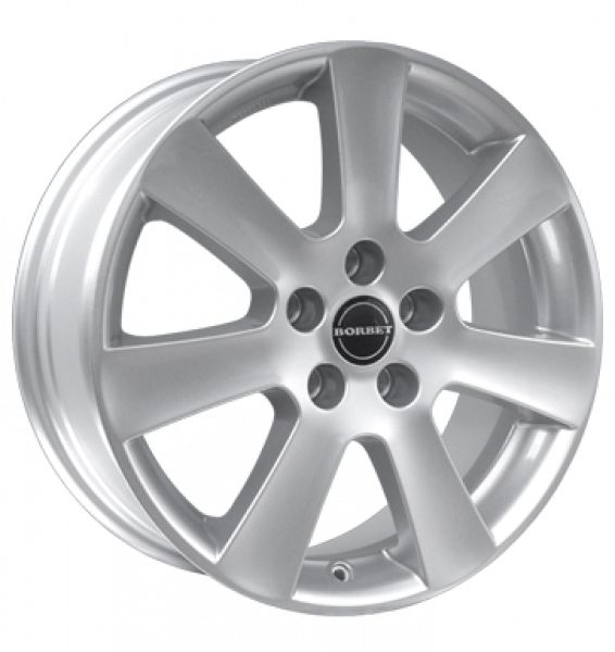 Borbet, CA, 6,5x15 ET47 5x112 57,1, crystal silver