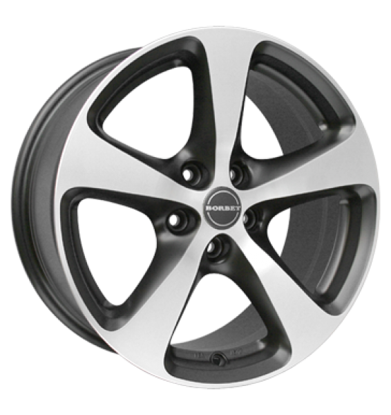Borbet, CC, 8,5x18 ET50 5x130 71,6, black polished matt