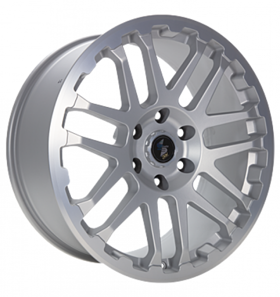 Eta Beta, Combat, 8x17 ET40 5x127 71,6, silver matt lip cap pol