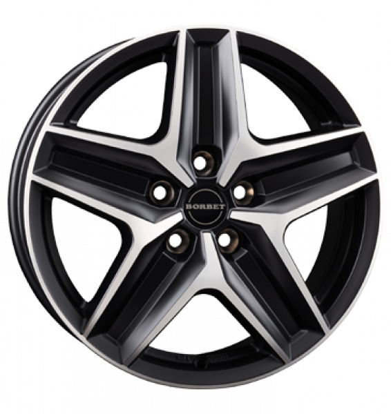 Borbet, CWZ, 7,5x18 ET43 5x120 65,1, black polished matt