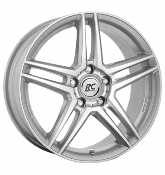 RCDesign, RC D17, 8x18 ET43 5x112 66,6, kristallsilber