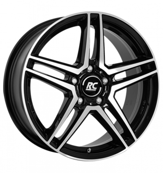 RCDesign, RC D17, 8x18 ET43 5x112 66,6, schwarz glanz vollpoliert