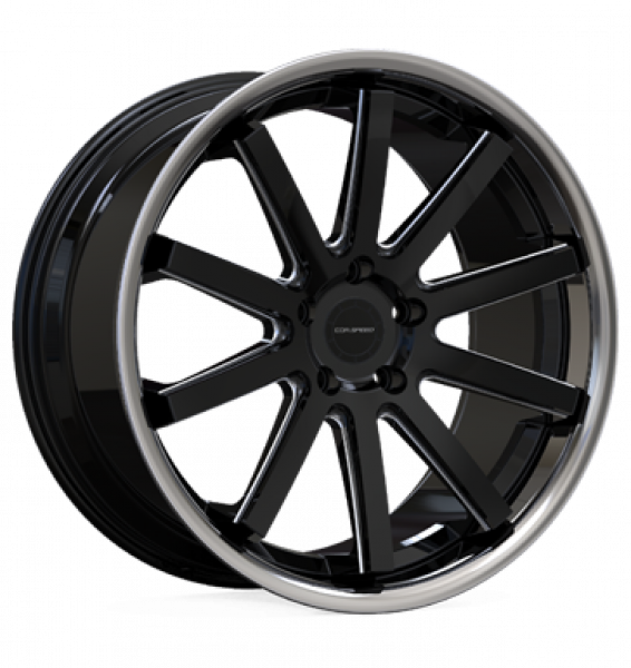 Corspeed, Deville Inox, 9x20 ET30 5x112 66,6, mattblack Puresport Inox gefräst