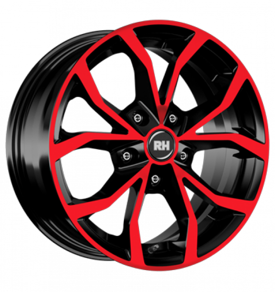 RH, DF Energy, 8x18 ET35 5x112 72,6, color polished - red
