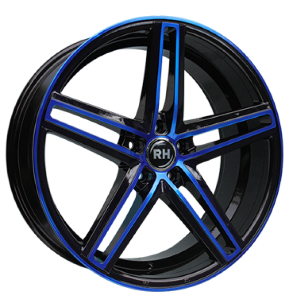 RH, DG Evolution, 8x18 ET45 5x112 72,6, color polished - blue