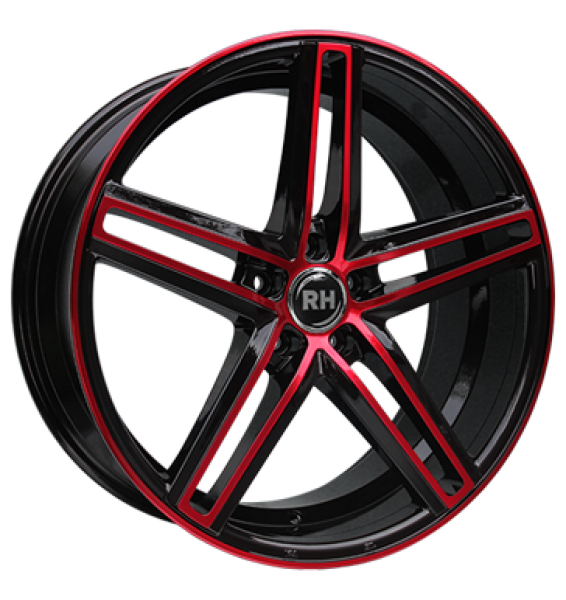 RH, DG Evolution, 8x18 ET45 5x112 72,6, color polished - red