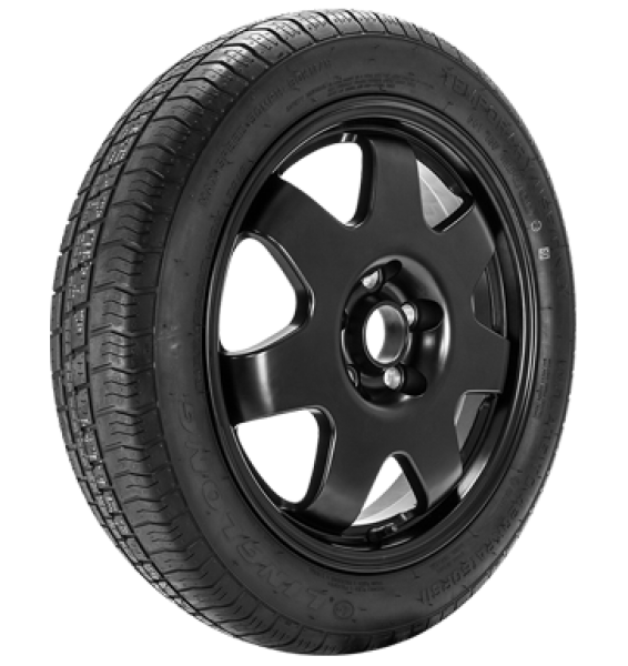 Diewe Wheels, Notrad, 4x17 ET10 4x108 63,4, schwarz matt