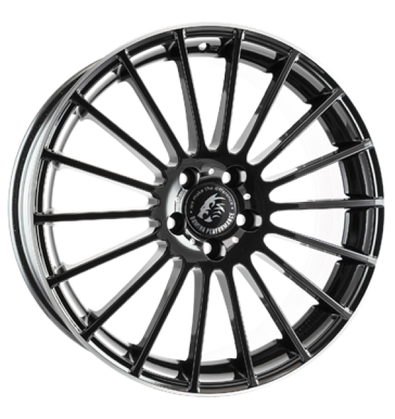 Damina Performance, DM07, 8x19 ET45 5x112 66,6, black polished lip
