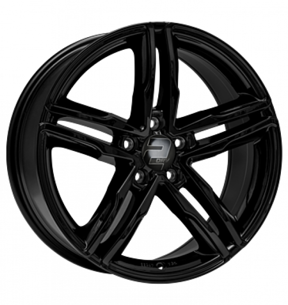 2DRV, WH11, 7x17 ET50 5x112 66,6, schwarz glänzend lackiert