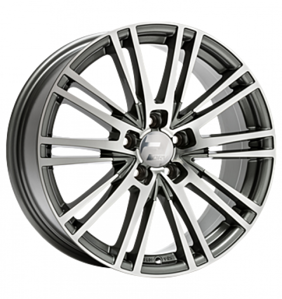 2DRV, WH18, 8,5x19 ET35 5x112 66,6, daytona grau hochglanzpoliert