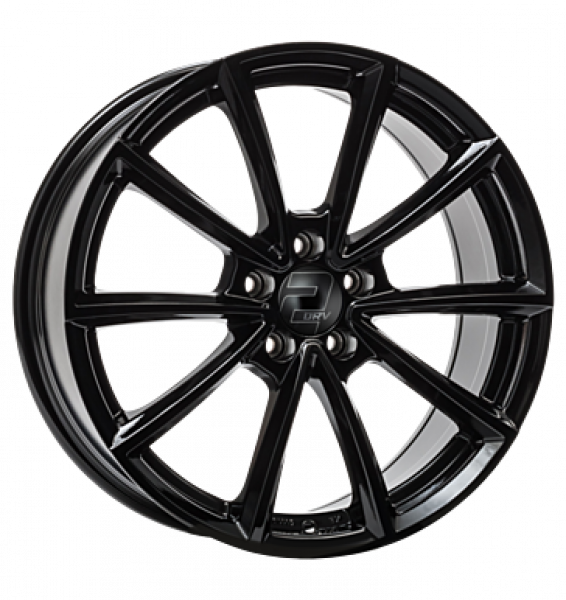 2DRV, WH28, 8x18 ET26 5x112 66,6, schwarz glanz lackiert