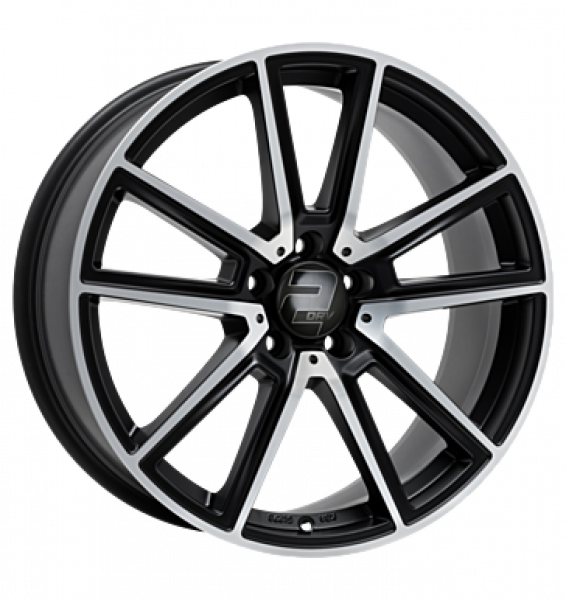 2DRV, WH30, 8,5x19 ET35 5x112 66,6, schwarz matt poliert