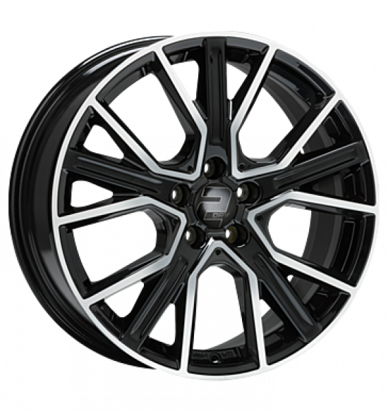 2DRV, WH34, 8x18 ET36 5x112 66,6, schwarz hochglanzpoliert
