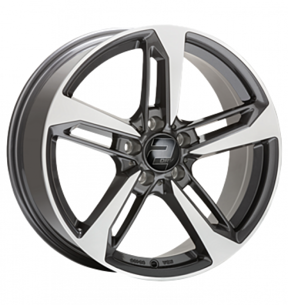 2DRV, WH36, 8x18 ET40 5x112 66,6, dark gunmetal hochglanzpoliert