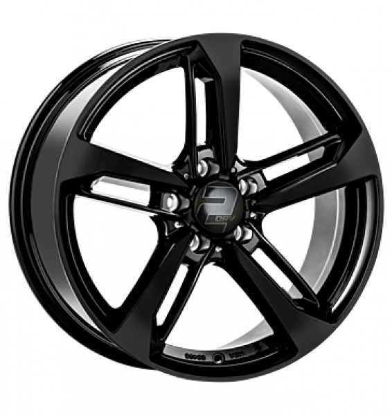 2DRV, WH36, 8,5x19 ET40 5x112 66,6, schwarz glänzend lackiert