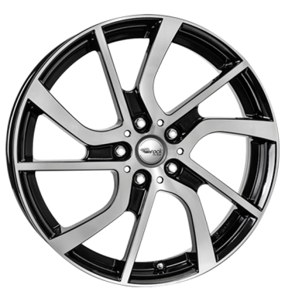 Brock, eB1, 5x19 ET43 5x112 66,7, schwarz glanz vollpoliert