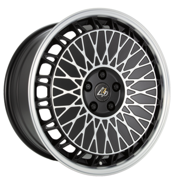Eta Beta, EB40, 8,5x19 ET45 5x112 73,06, matt black face + lip