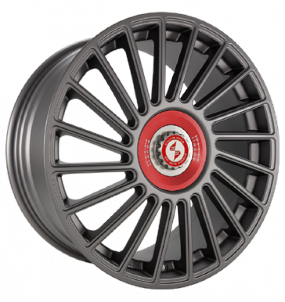 Eta Beta, Venti-R ZV, 8,5x20 ET38 5x114,3 78,1, Anthracite matt R.Rot/M.Silber