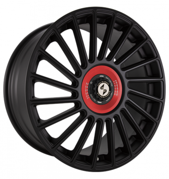 Eta Beta, Venti-R ZV, 8,5x20 ET38 5x114,3 78,1, Black matt R.Rot/M.Schwarz