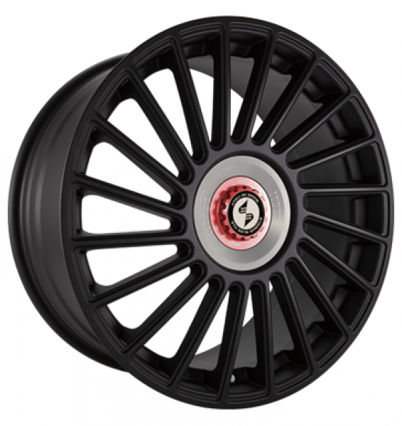 Eta Beta, Venti-R ZV, 8,5x20 ET38 5x114,3 78,1, Black matt R.Silber/M.Rot