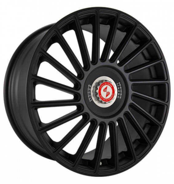 Eta Beta, Venti-R ZV, 8,5x20 ET38 5x114,3 78,1, Black matt R.Schwarz/M.Rot