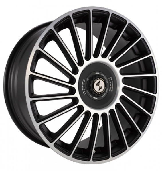 Eta Beta, Venti-R ZV, 8,5x20 ET38 5x114,3 78,1, Black matt full pol. R.Schw./M.Schw.
