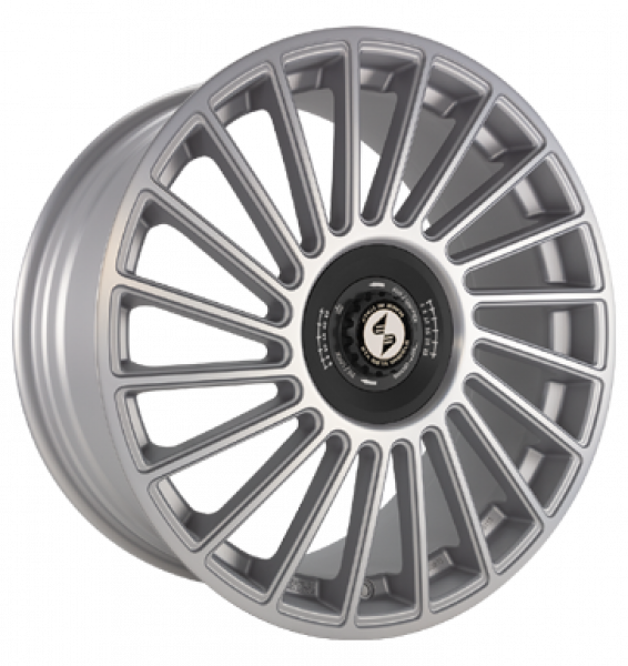Eta Beta, Venti-R ZV, 8,5x20 ET38 5x114,3 78,1, Silver matt full pol R.Schw./M.Schw.