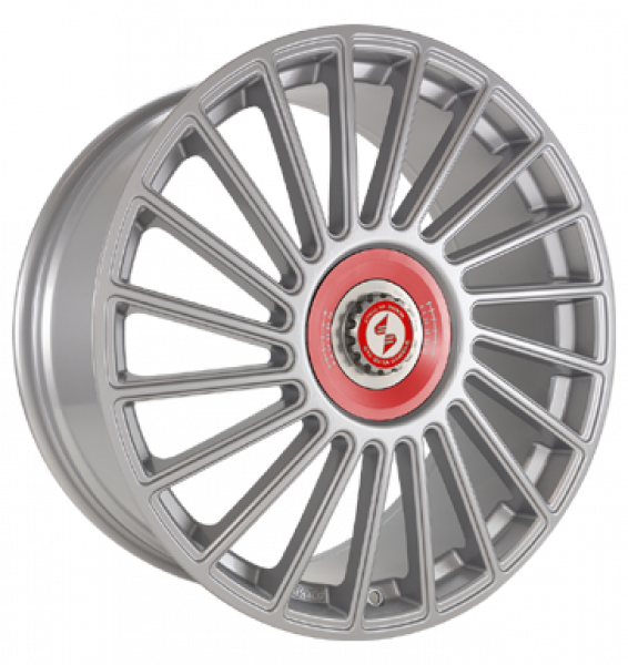 Eta Beta, Venti-R ZV, 8,5x20 ET38 5x114,3 78,1, Silver R.Rot/M.Silber