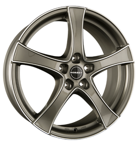 Borbet, F2, 7,5x18 ET45 5x114,3 60,1, graphite polished