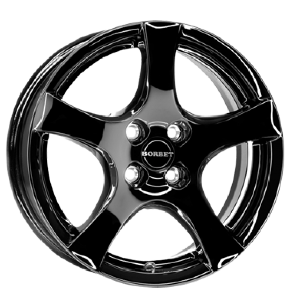Borbet, F, 6,5x16 ET38 4x100 64,1, black glossy