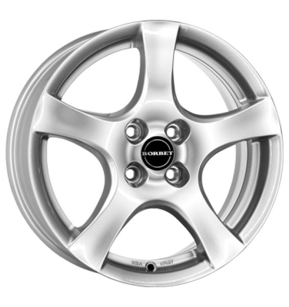Borbet, F, 6,5x16 ET45 4x100 64, brillant silver