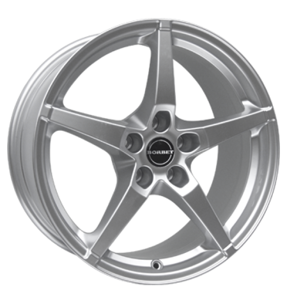 Borbet, FS, 7x16 ET45 5x100 72,5, brilliant silber lackiert