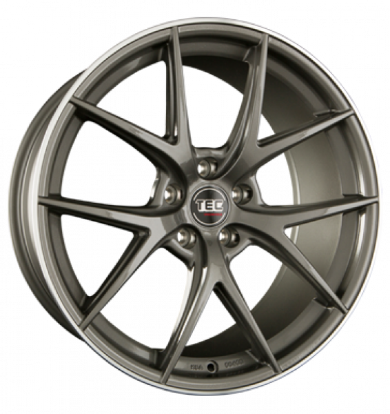 TEC Speedwheels, GT 6, 8x19 ET30 5x112 72,5, gun metal Hornpoliert