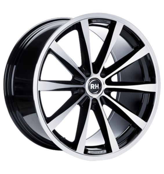 RH, GT, 11,5x21 ET47 5x112 72,6, schwarz vollpoliert