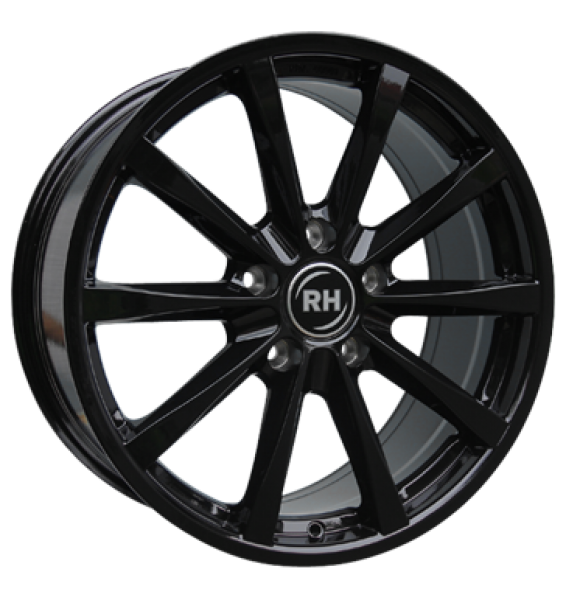 RH, GT, 8,5x19 ET45 5x112 72,6, schwarz glanz lackiert