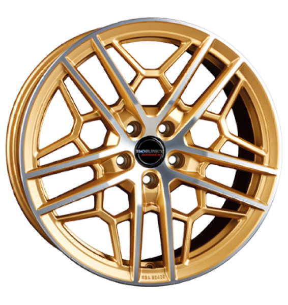 Borbet, GTY, 8,5x19 ET45 5x112 72,5, gold polished matt