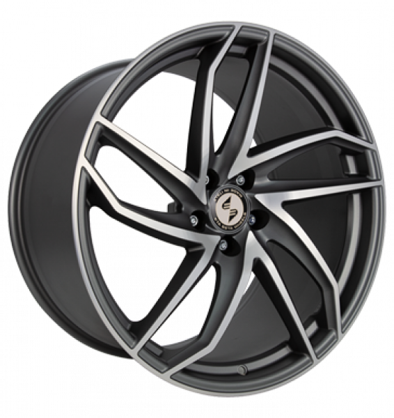 Eta Beta, Heron, 8,5x20 ET45 5x114,3 78,1, anthracite matt full polish