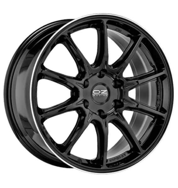 OZ, Hyper XT HLT, 9x20 ET38 6x114,3 66,1, gloss black diamond lip