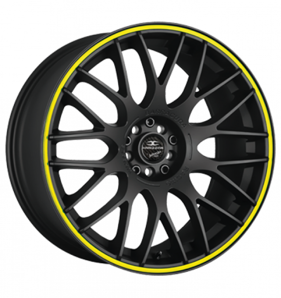 Barracuda, Karizzma, 8x18 ET40 5x105 73,1, PureSports / Color Trim gelb