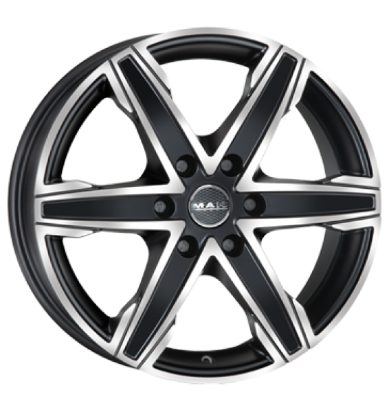 MAK, King 6, 6,5x16 ET62 6x130 84,1, ice black