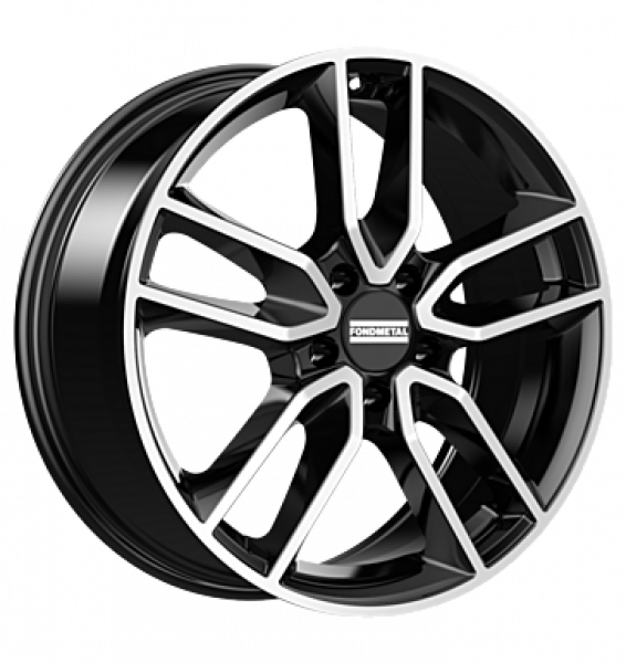 Fondmetal, Koros, 8x19 ET39 5x112 57,1, glossy black machined