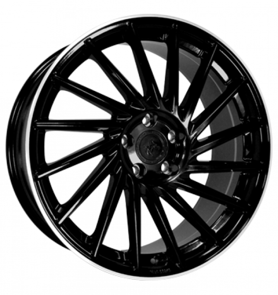 Keskin, KT17 Hurricane, 8,5x19 ET30 5x112 72,6, black lip polish
