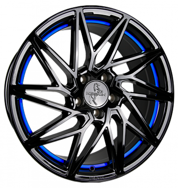 Keskin, KT20 Future, 8x18 ET30 5x112 72,6, black painted blue inside