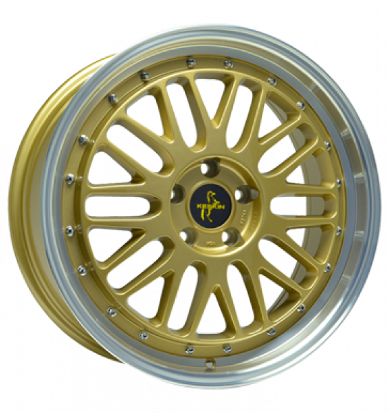 Keskin, KT22 Retro, 8,5x19 ET30 5x112 72,6, gold lip polish