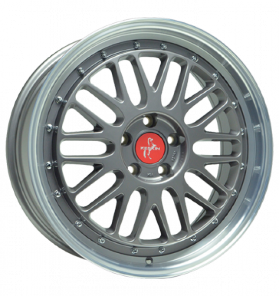Keskin, KT22 Retro, 8,5x19 ET30 5x112 72,6, titan grey lip polish